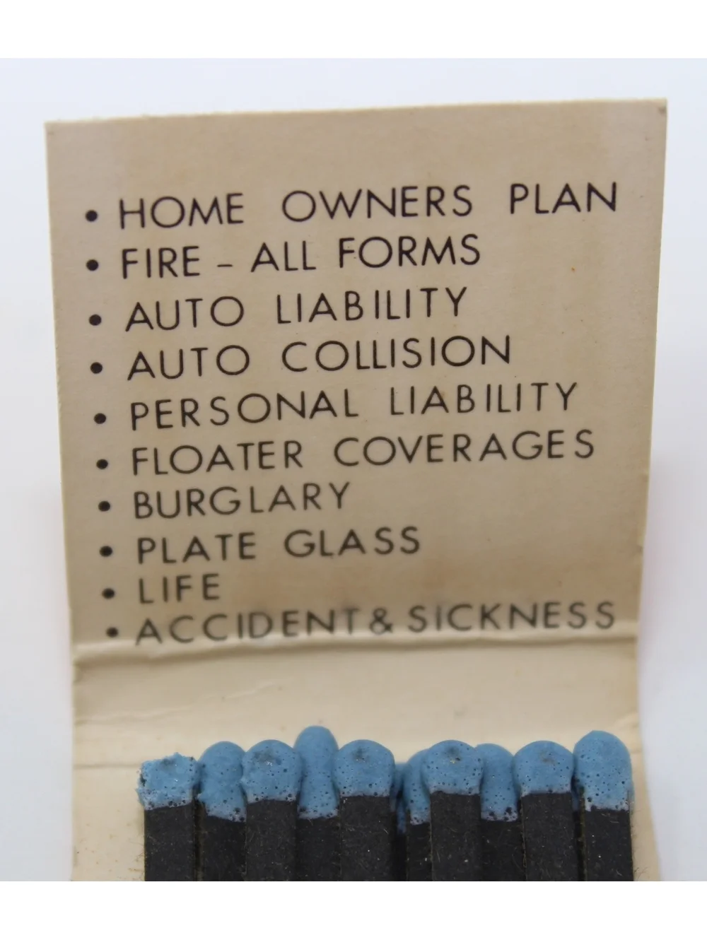 Vintage Matchbook National Insurance Agency Independent Agent Memphis TN 60s 70s